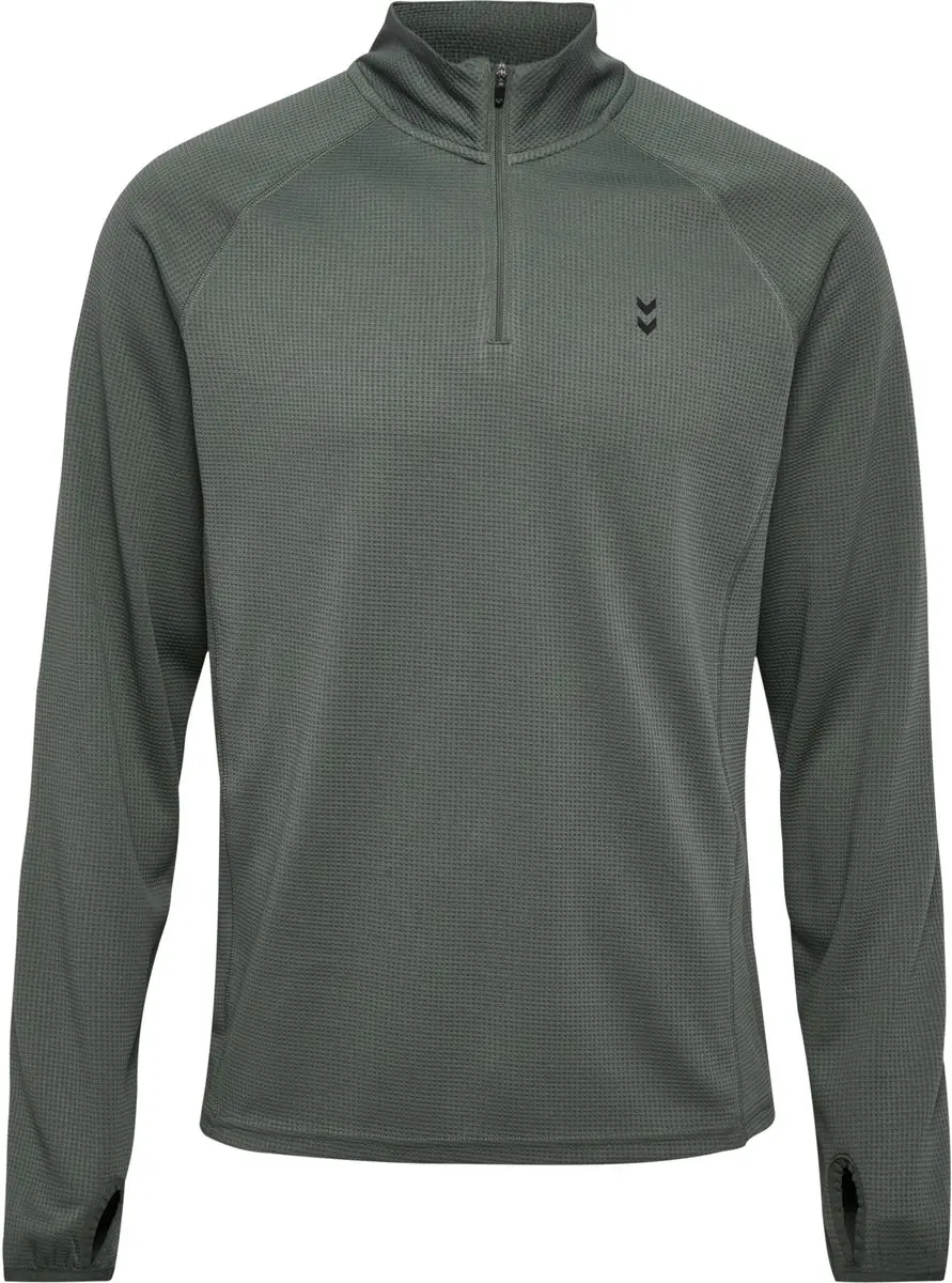 Hummel hmlPULSE Half Zip Midlayer - XL - Castor Gray
