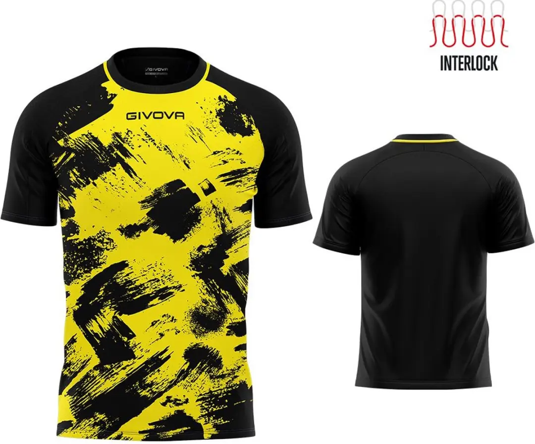 Givova Art Interlock Sportset Geel-zwart - XS