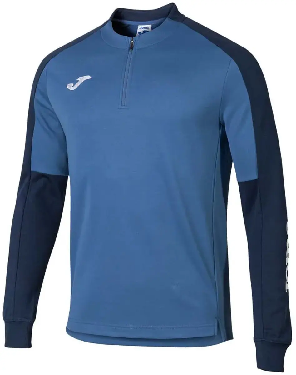 Joma Eco Championship Sweatshirt - Halve Rits - Royal/Navy - 12-14j