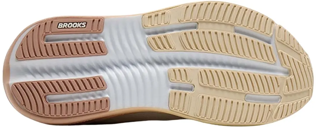 Brooks Ghost Max 4 Dames Hardloopschoenen - 42.5 - Wit/Geel/Blauw - afbeelding 2 van 6