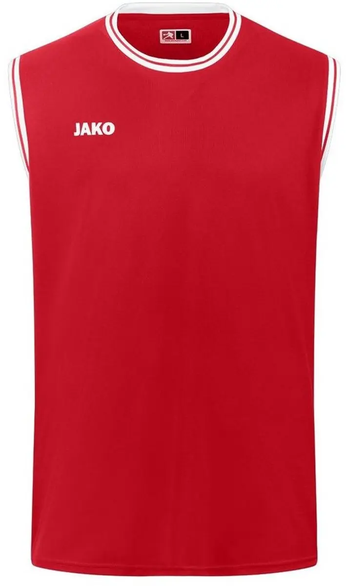 Jako Center 2.0 Basketbalshirt Heren 3XL - Wit/Rood