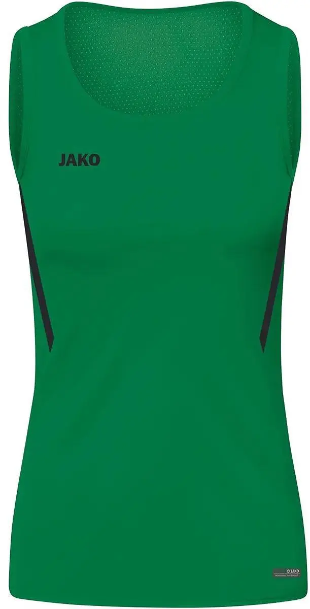JAKO Challenge Tanktop Kinderen 164 - Zwart/Sportgroen