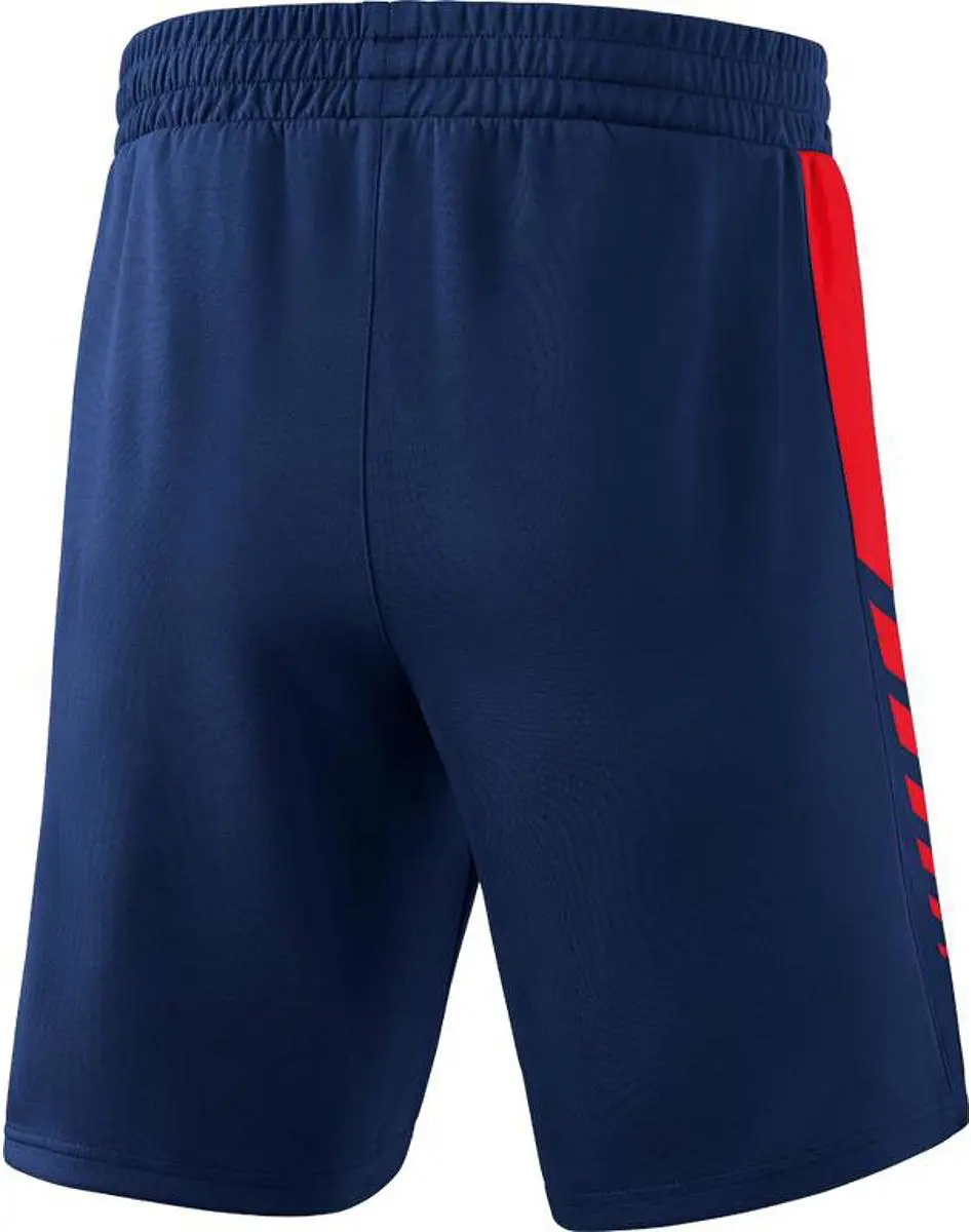 Erima Six Wings Worker Short Heren - Rood/New Navy S