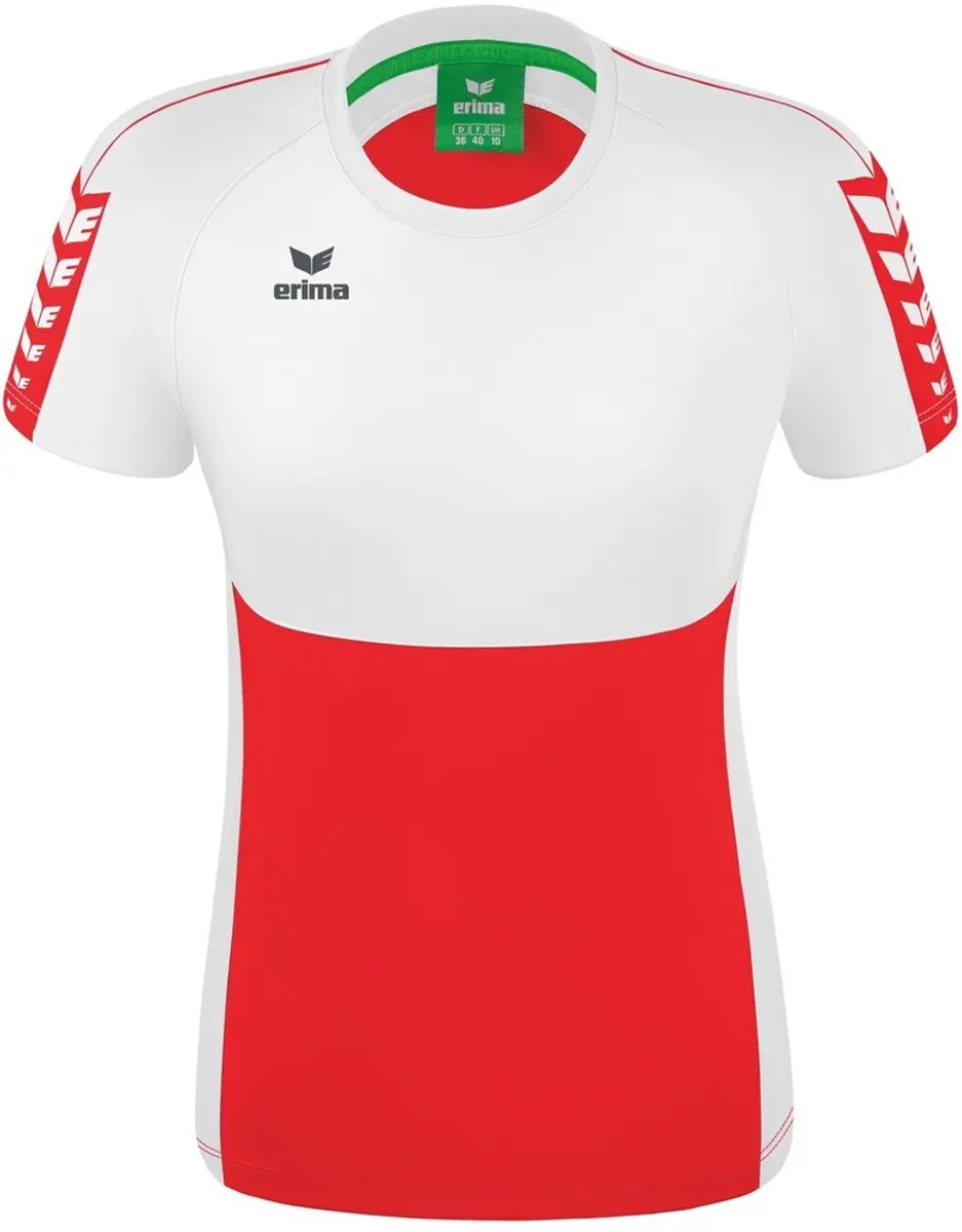 Erima Six Wings T-Shirt Dames - Rood