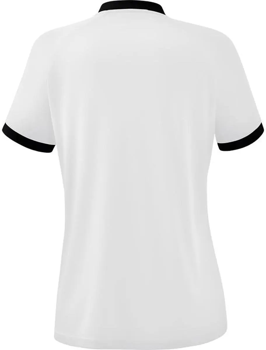 Erima Mantua Shirt Dames Korte Mouw - 34 - Wit/Zwart