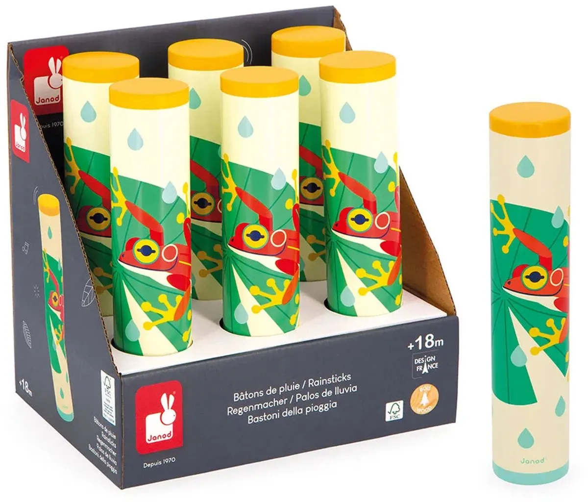 Janod Gioia Regenmaker - Multi Kleuren