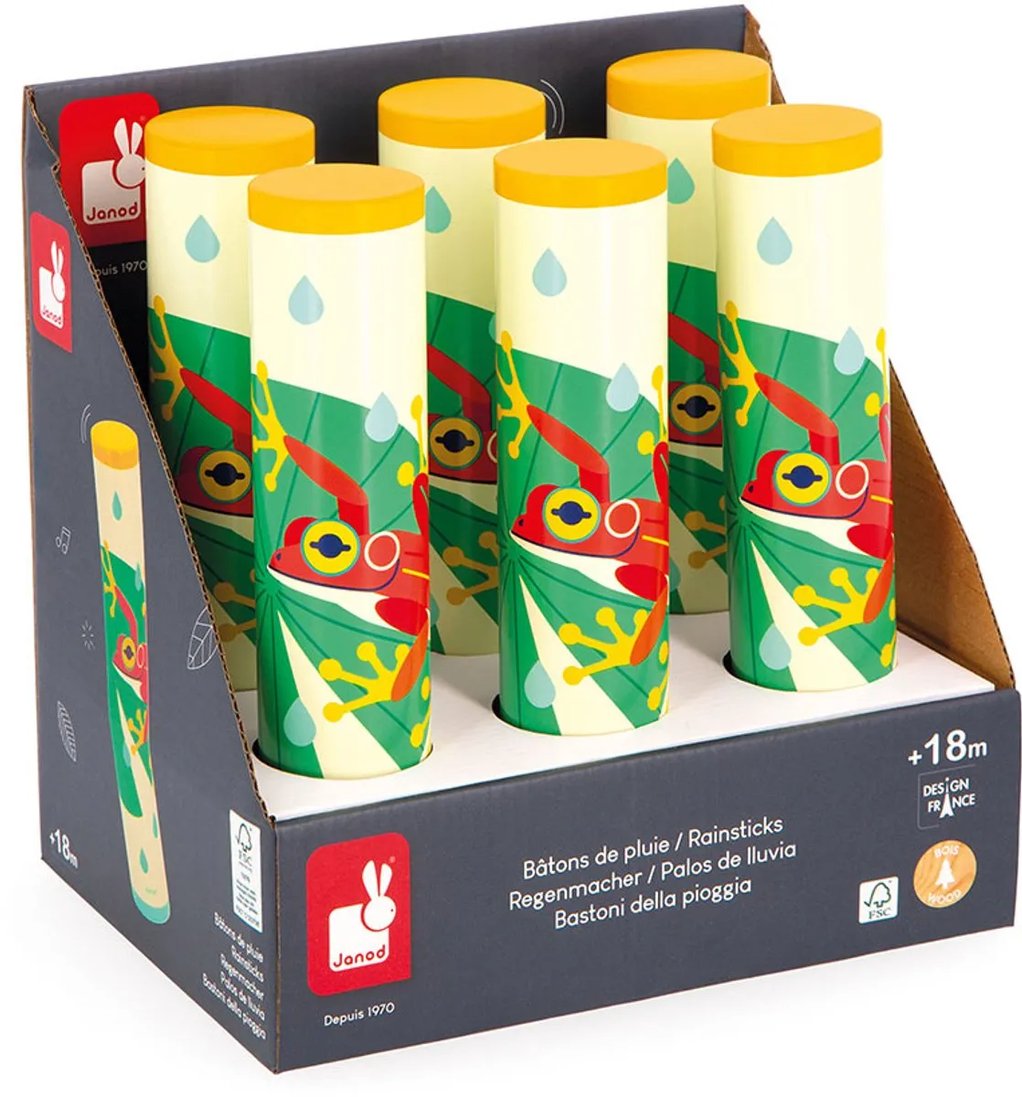 Janod Gioia Regenmaker - Multi Kleuren