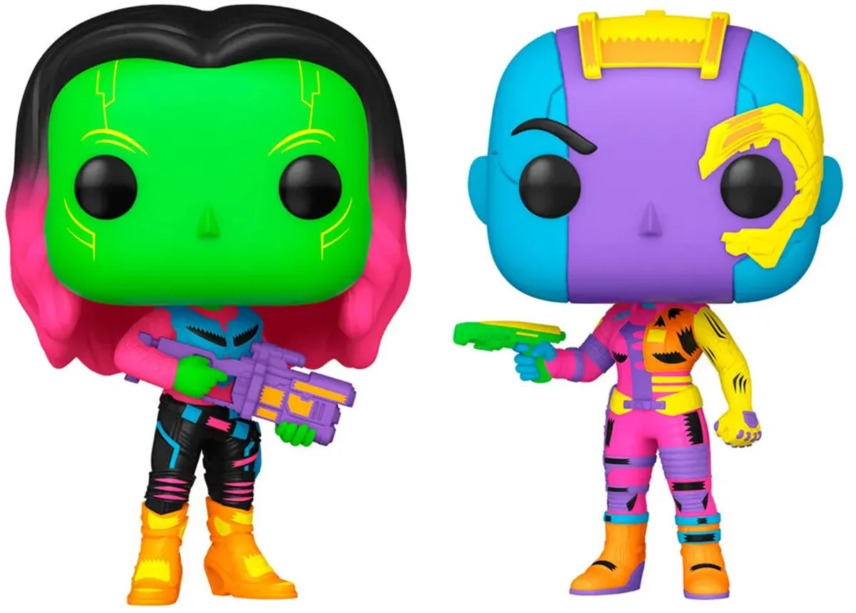 Funko Pop! Marvel Guardians of the Galaxy Vol. 2 Gamora & Nebula - Blacklight 2-Pack - afbeelding 2 van 5