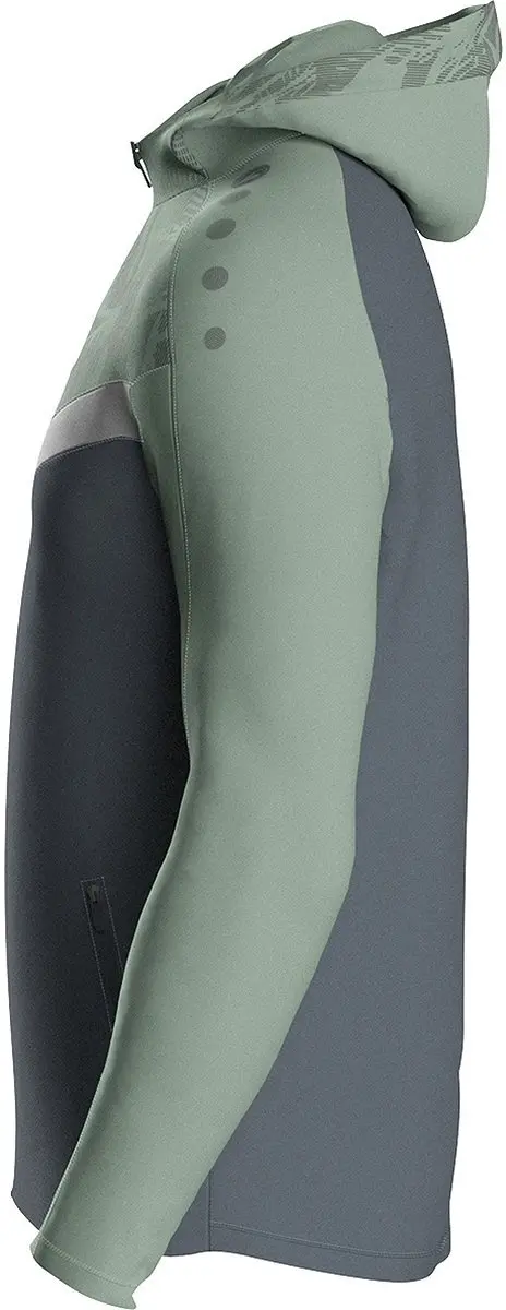 Jako Iconic Jas Kinderen 128 - Zachtgrijs/Mintgroen