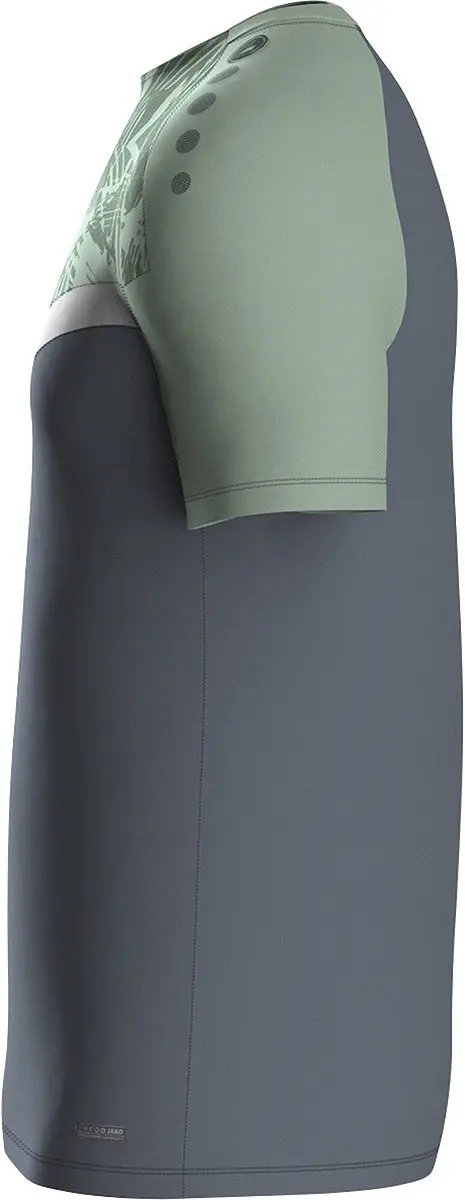 Jako Iconic T-Shirt Kinderen 116 - Zachtgrijs/Mintgroen/Antra Light