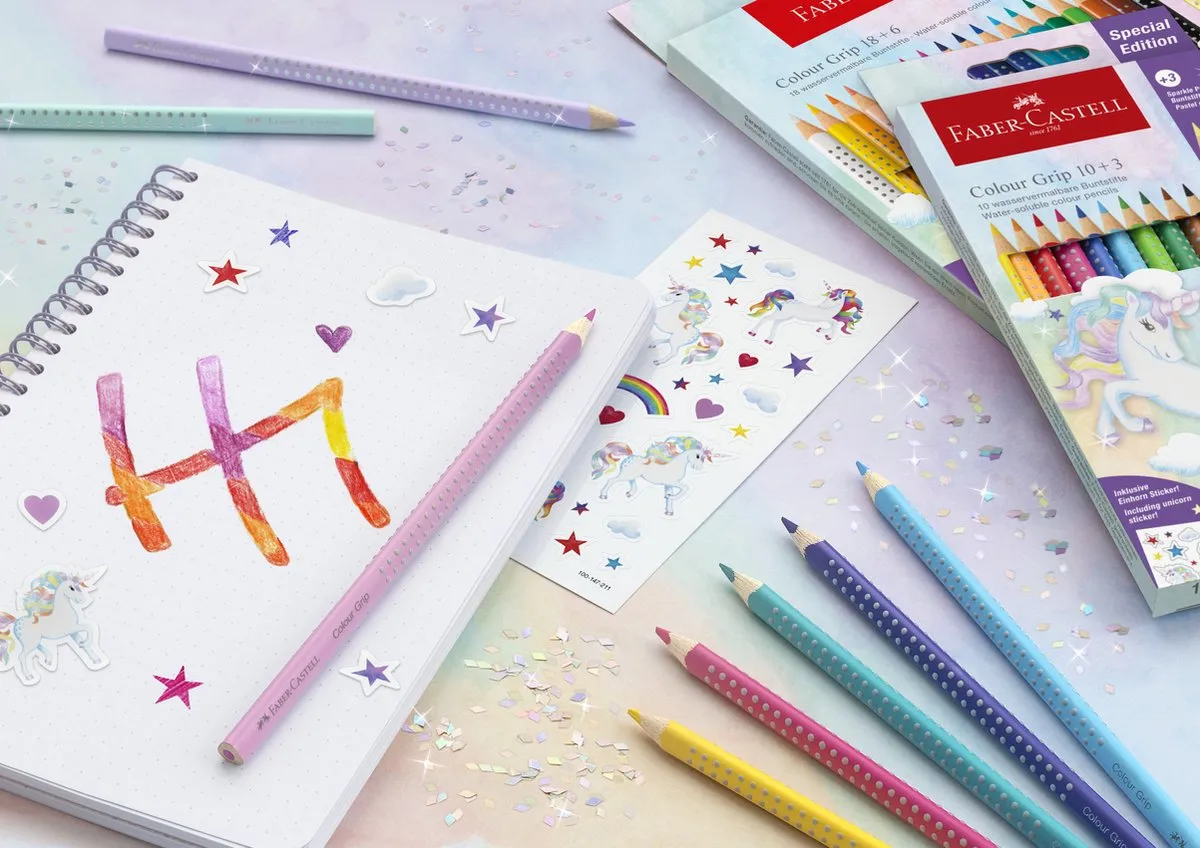 Faber-Castell Grip Unicorn Kleurpotloden - 13 Stuks