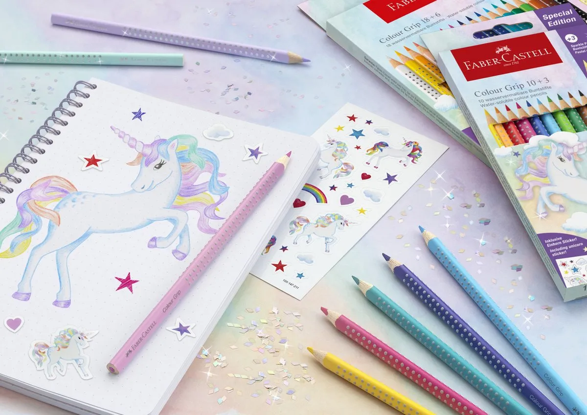 Faber-Castell Grip Unicorn Kleurpotloden - 13 Stuks