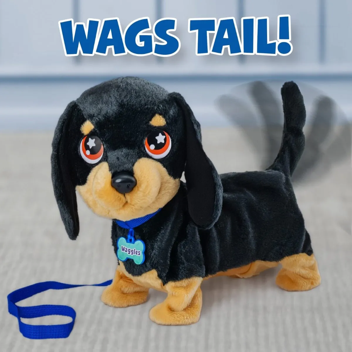 Goliath Animagic Waggles Knuffelhond - Multicolor