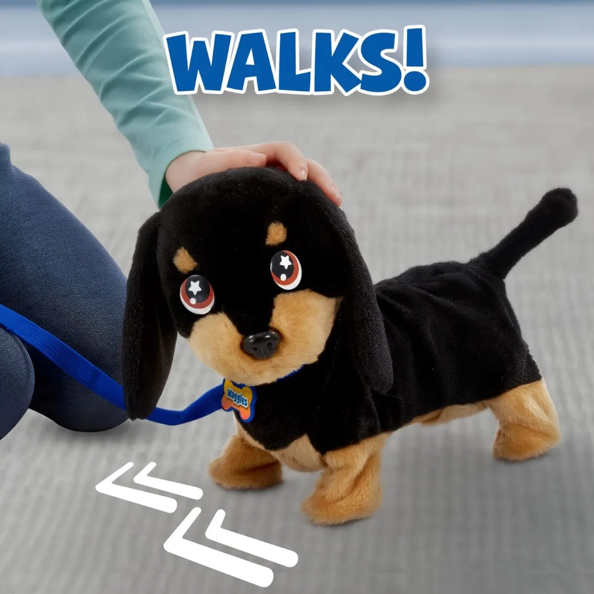 Goliath Animagic Waggles Knuffelhond - Multicolor