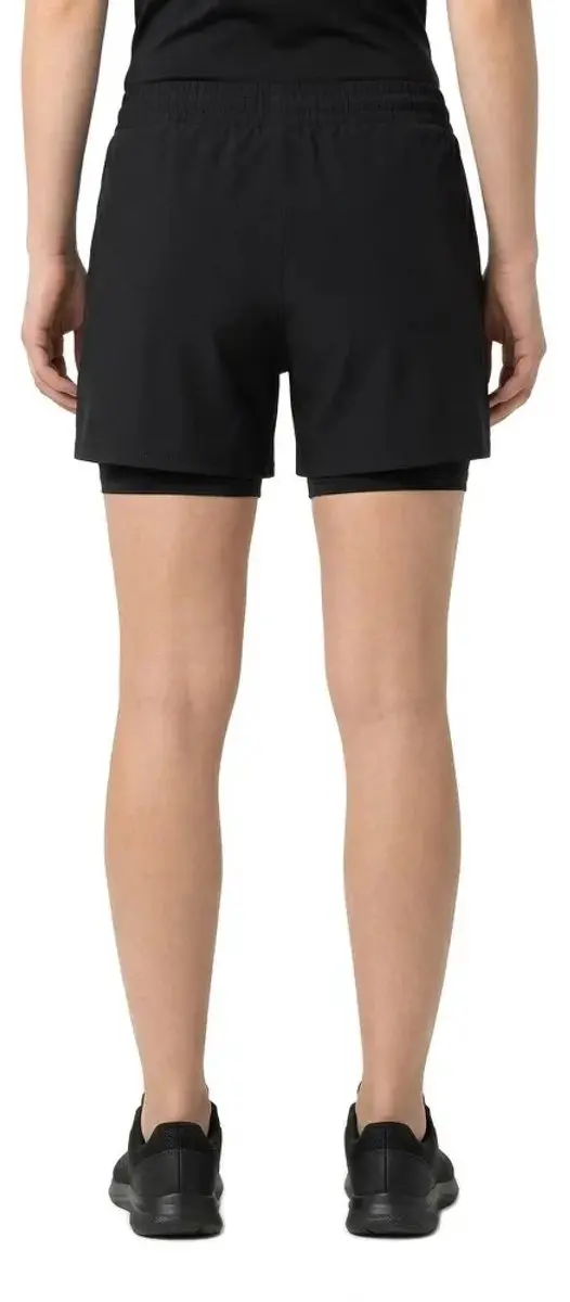 ODLO 2-in-1 Short Essential 4 Inch - Maat L - Zwart