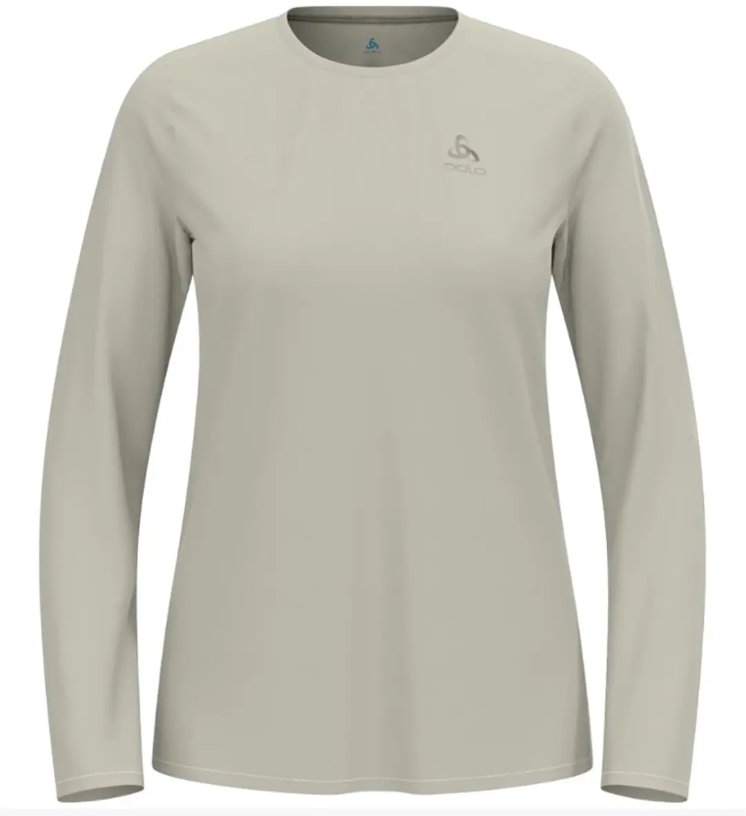 ODLO ZEROWEIGHT CHILL-TEC T-shirt Dames - Lange mouwen - L - Agate Gray