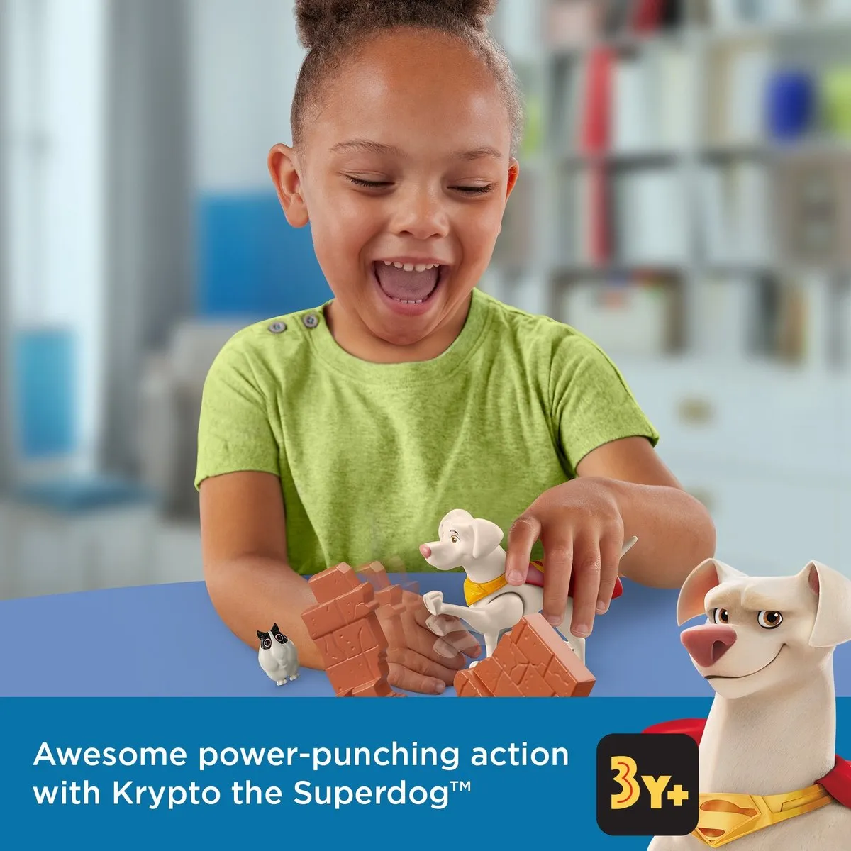 Fisher-Price DC League of Super-Pets Hero Punch Krypto HGL12 - Meerkleurig