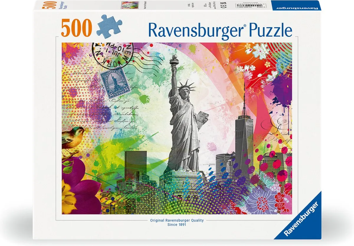 Ravensburger New York Postcard Legpuzzel 500 Stuks - 12000368