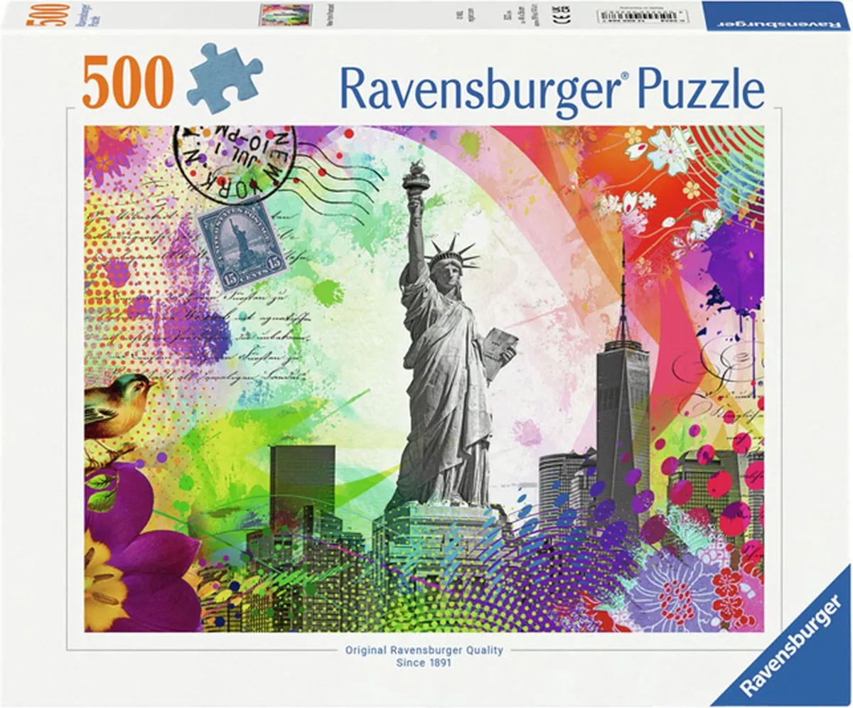 Ravensburger New York Postcard Legpuzzel 500 Stuks - 12000368