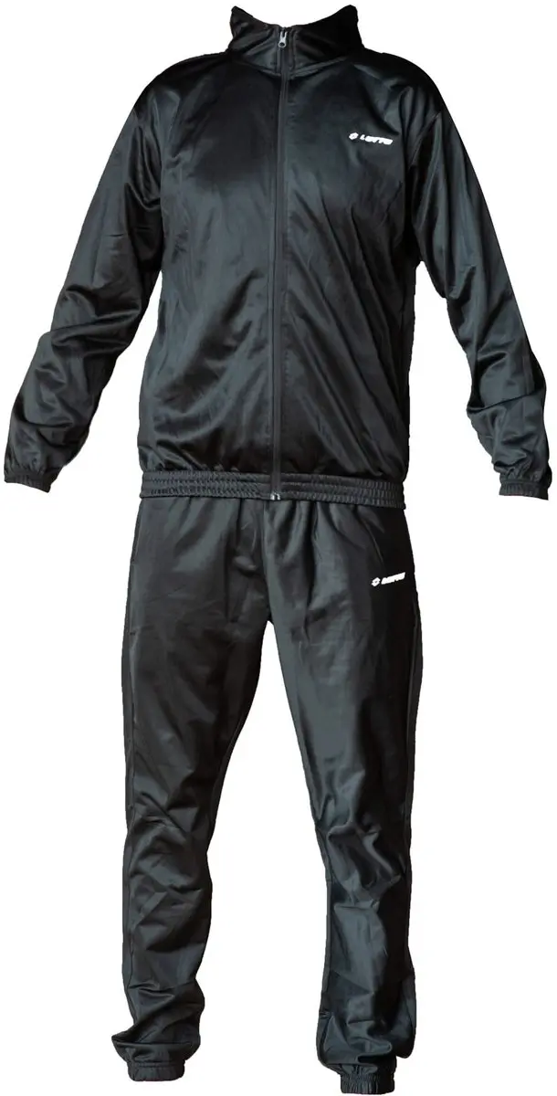 Lotto Tricot Tracksuit, Mannen, Zwart, Trainingspak, maat: XL