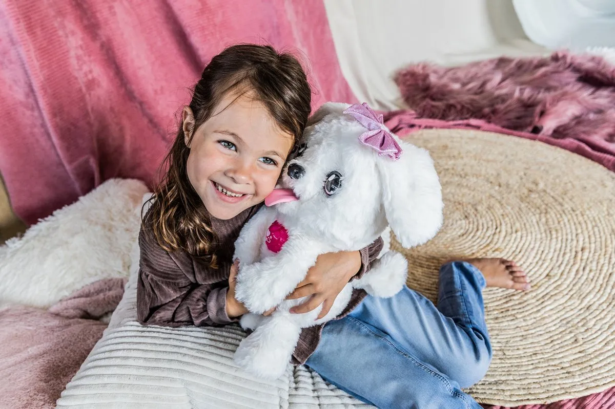 VTech KidiFriends Beau de Kus Knuffelhond - Blauw