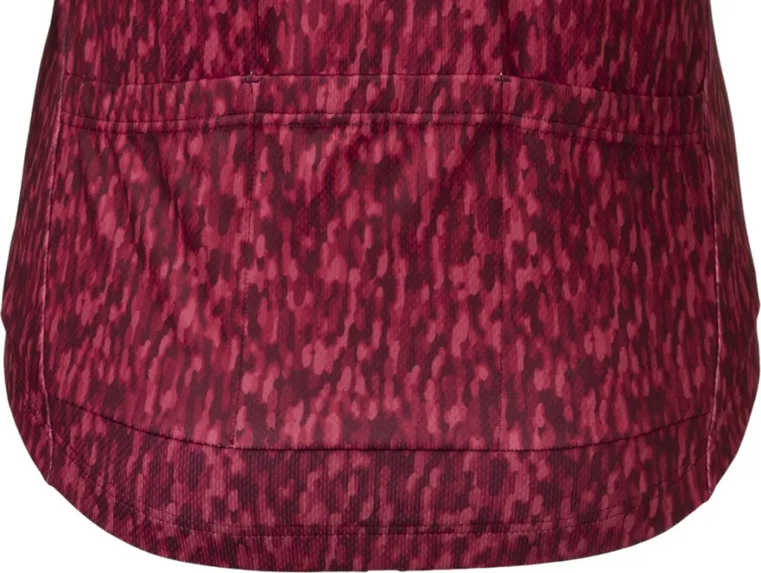 AGU Melange Fietsshirt Dames Lange Mouwen - Rood XL