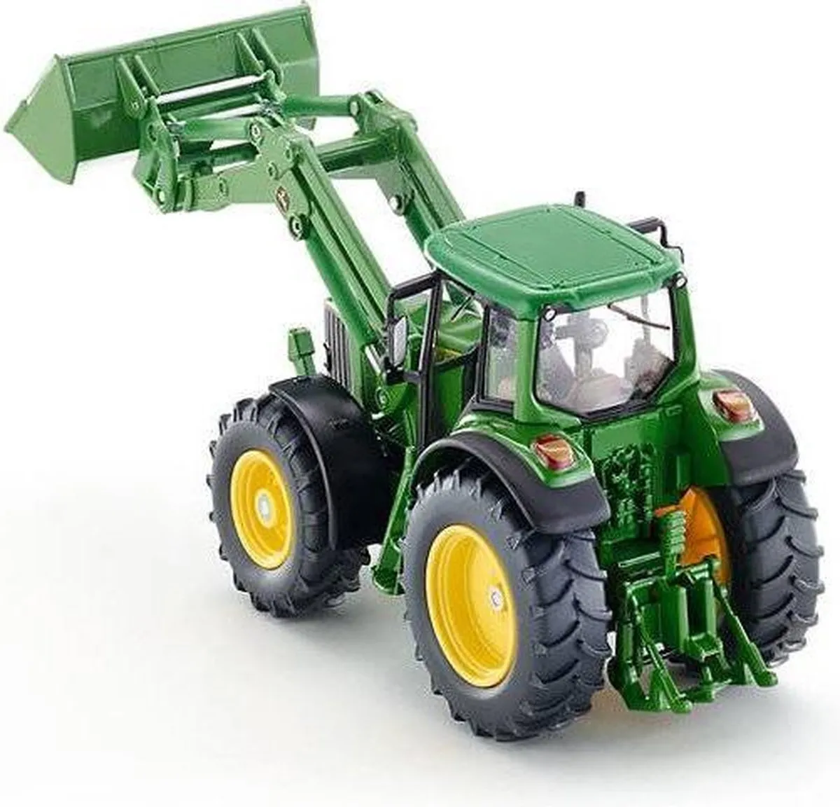 SIKU 3652 John Deere Tractor met Voorlader 1:32 - Metaal/Kunststof - Groen/Geel - afbeelding 6 van 6