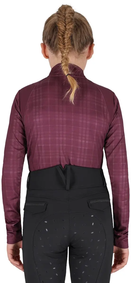 Qhp Trainingsshirt Qhp Zahra Kids Donkerrood