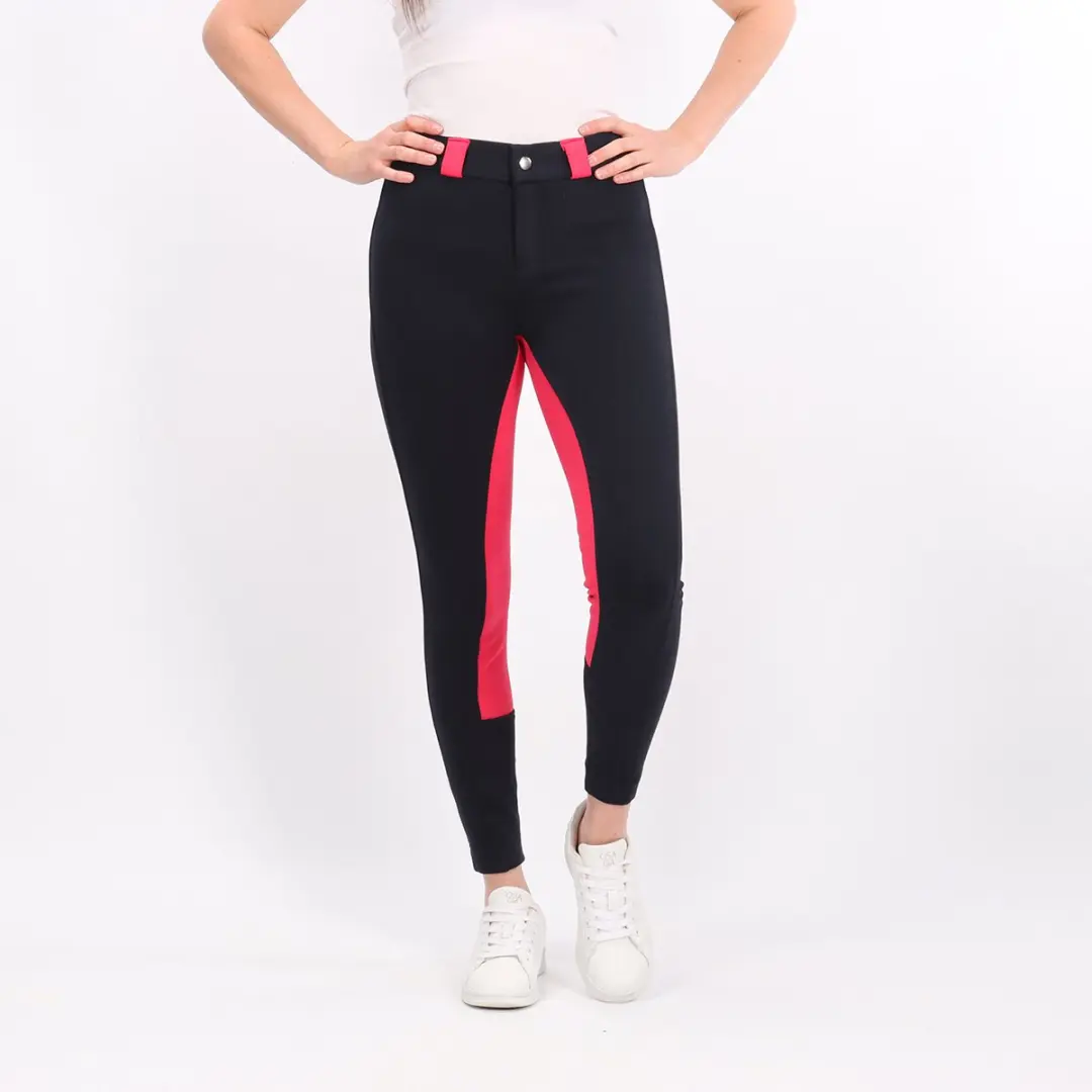 Epplejeck Ejpuck Kids Paardrijbroek 164 - Donkerblauw-rood