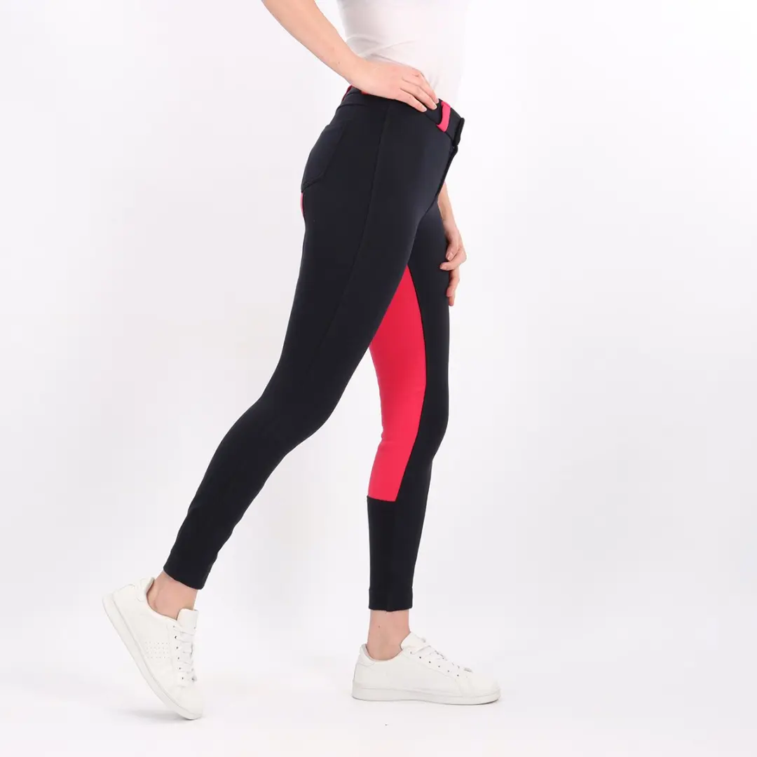 Epplejeck Ejpuck Kids Paardrijbroek 164 - Donkerblauw-rood