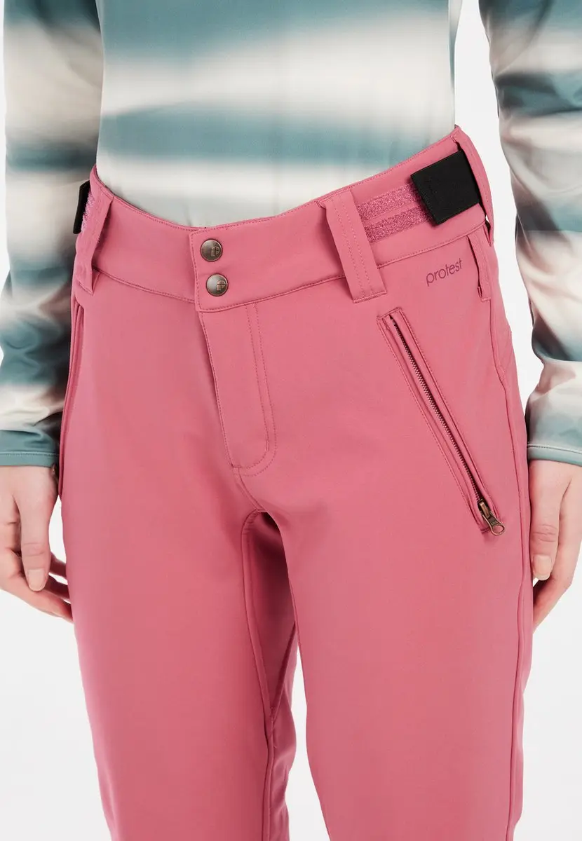 Protest PRTRelole Skibroek Dames Softshell - Waterkolom 10K - Rose Dust
