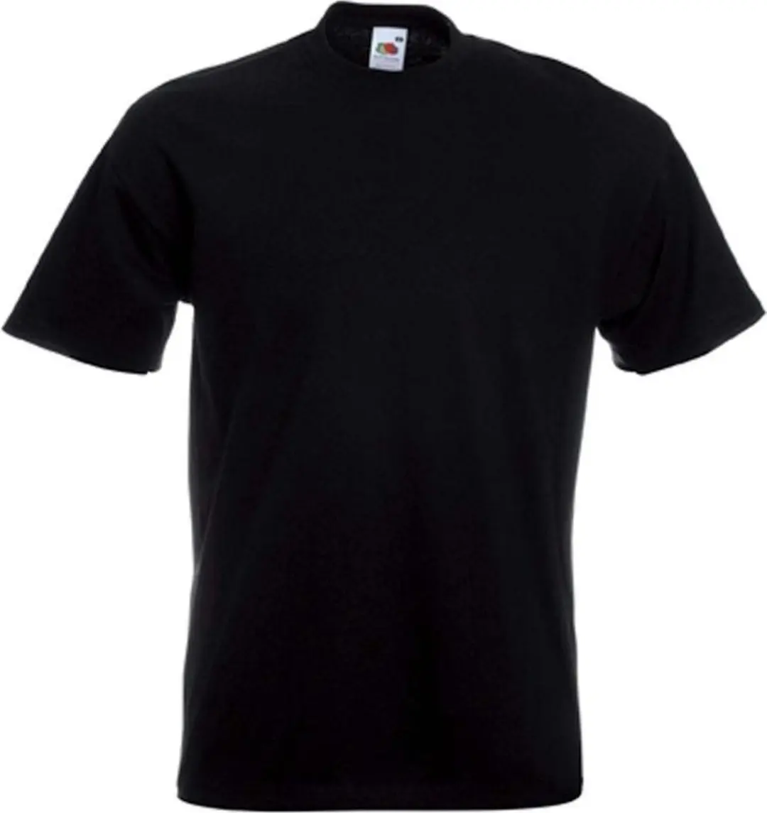 Set van 4x stuks grote maten basic zwarte t-shirts voor heren