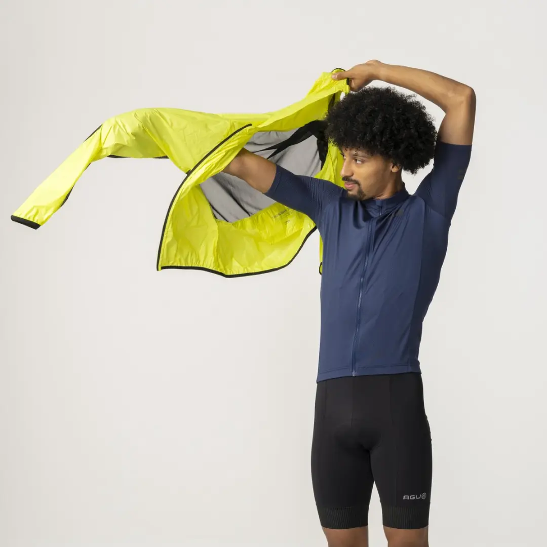 AGU Essential Windjack Heren Geel S - Waterafstotend