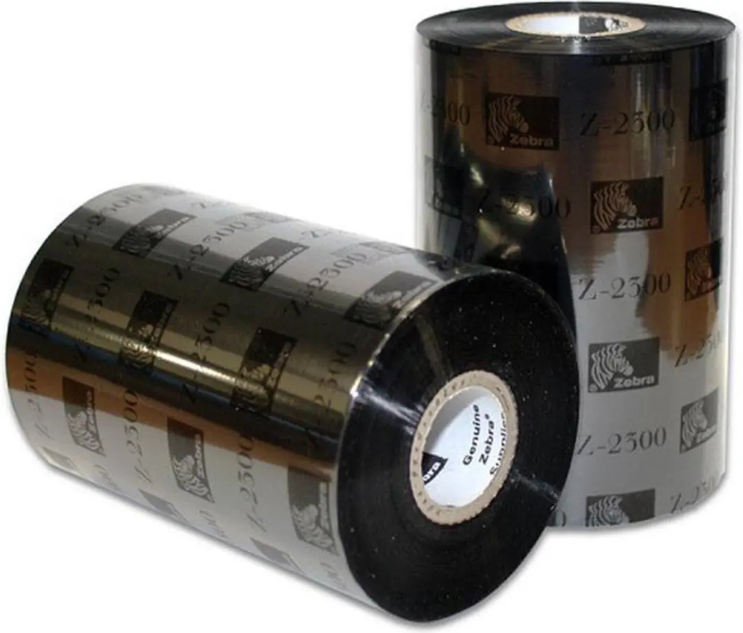 Zebra 2300 Wax Thermal Ribbon 40mm x 450m - Zwart