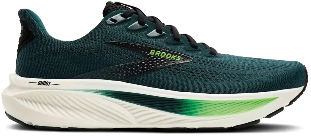 Brooks Ghost 17 Heren Hardloopschoenen - 42 - Donkergroen/Donkerblauw/Wit