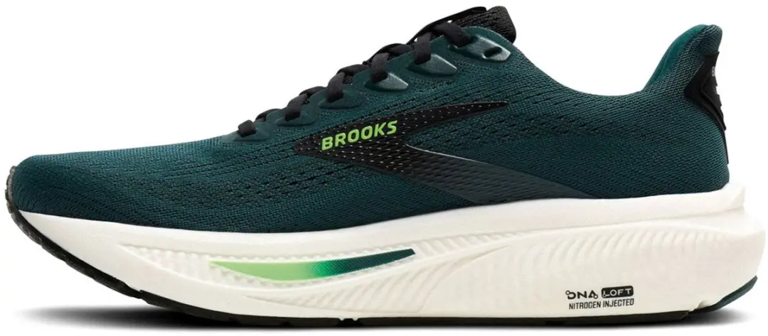 Brooks Ghost 17 Heren Hardloopschoenen - 42 - Donkergroen/Donkerblauw/Wit