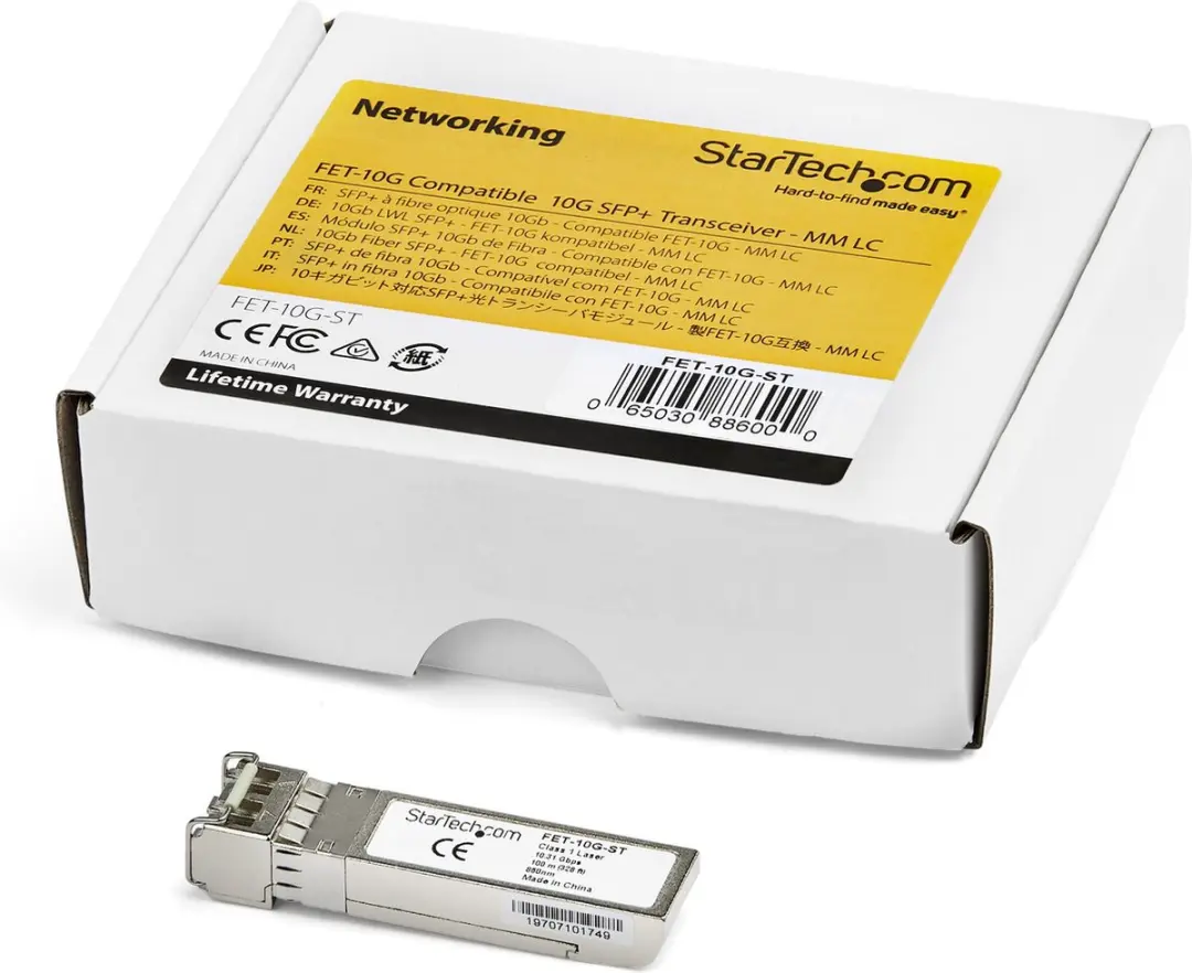 Startech FET-10G-ST SFP+ Glasvezelmodule - Zilver