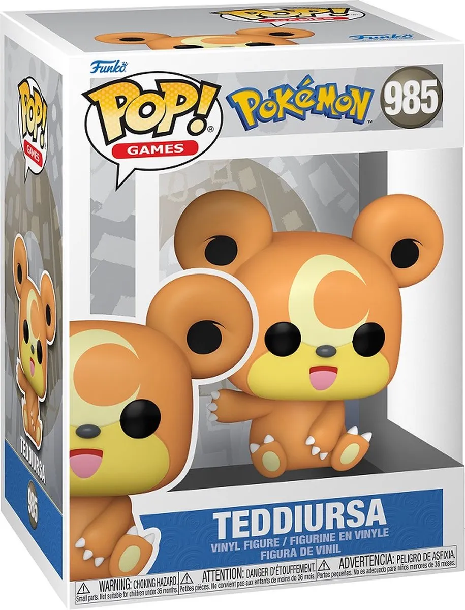 Funko Pop Pokémon Teddiursa 70936 - Vinyl Figuur