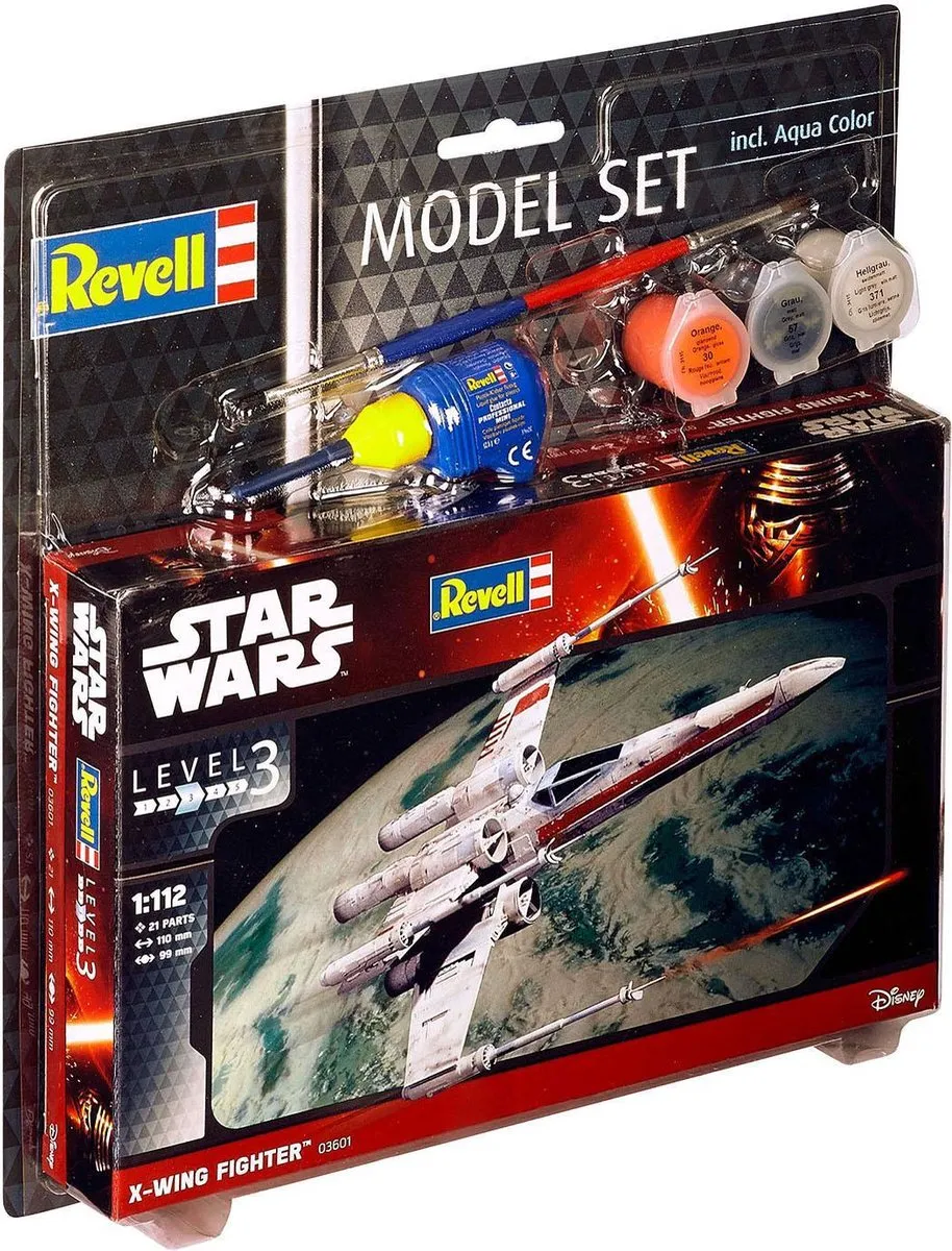 Revell X-Wing Fighter 63601 Modelbouwpakket - 1:112 - 21 Onderdelen - Multi