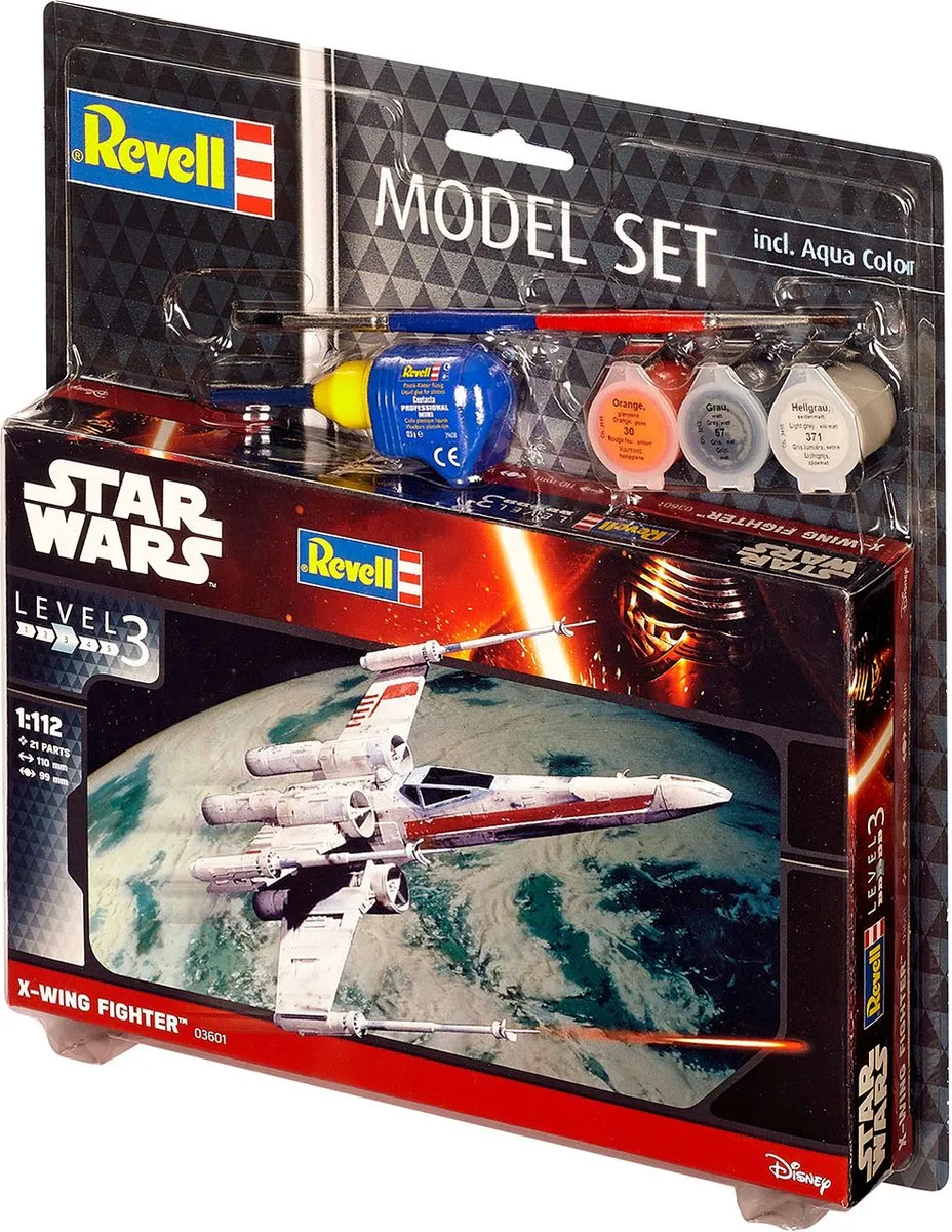 Revell X-Wing Fighter 63601 Modelbouwpakket - 1:112 - 21 Onderdelen - Multi