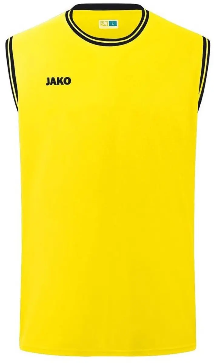 Jako Center 2.0 Basketbalshirt Heren - Zwart/Citroen M