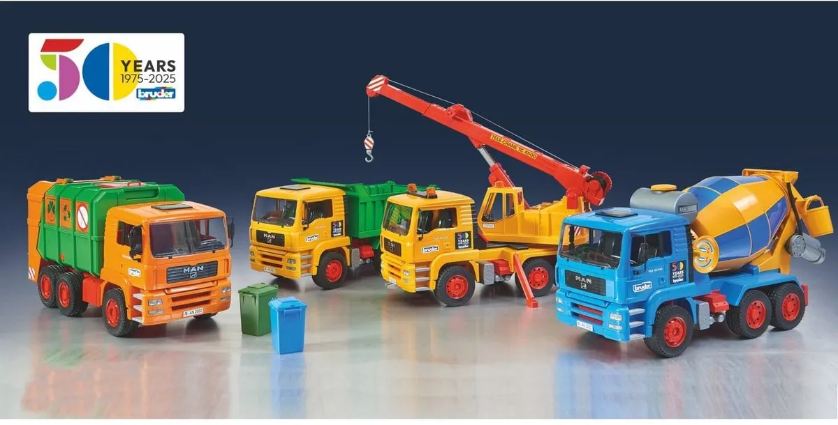 Bruder MAN Cementmixer 50 Jaar - Blauw