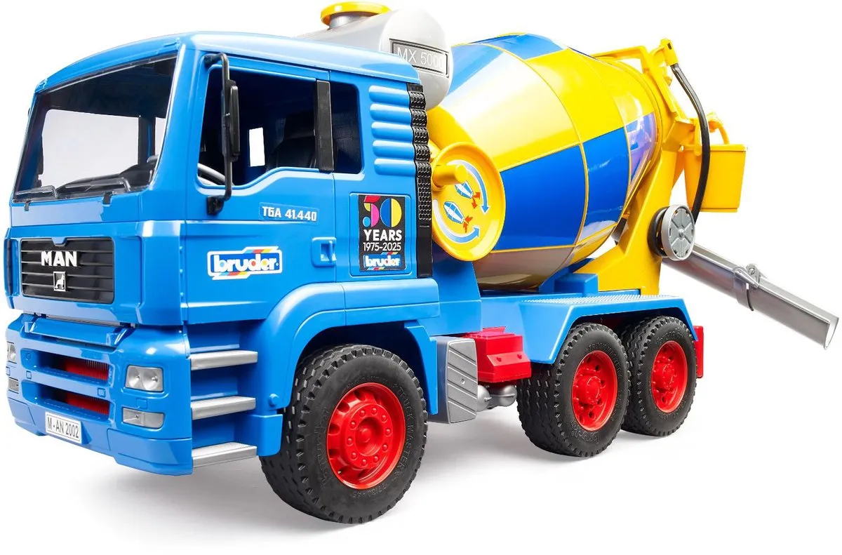 Bruder MAN Cementmixer 50 Jaar - Blauw