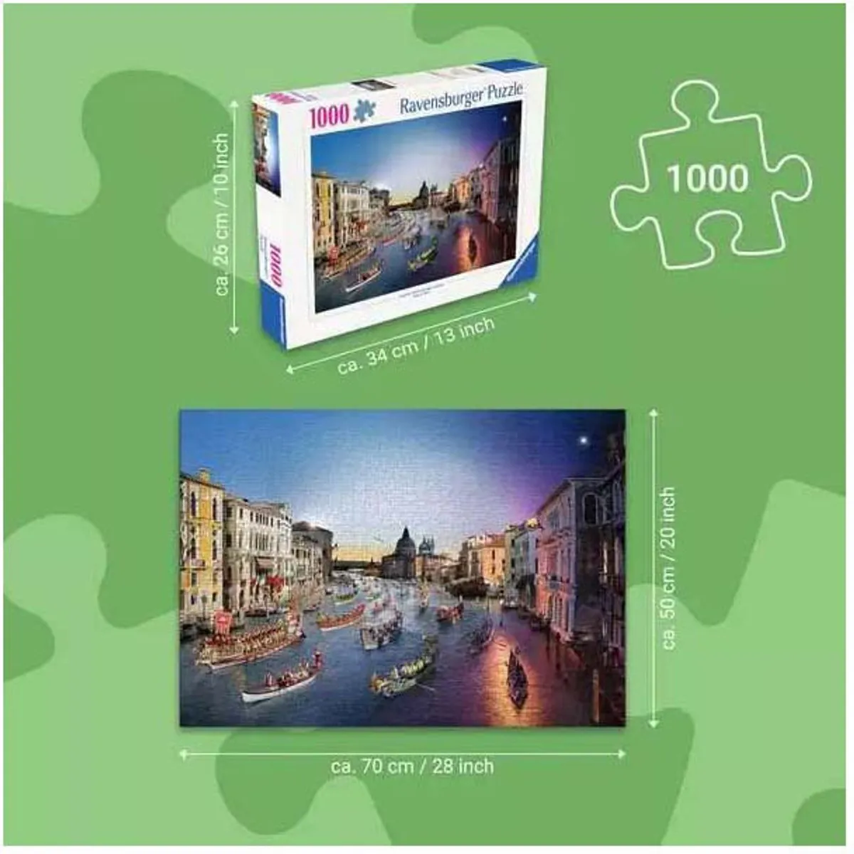 Ravensburger Venice Day to Night Legpuzzel 1000 Stuks - MPN 12001433