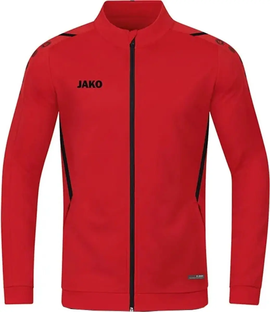 Jako Challenge Women Polyester Trainingsjack - Rood - Maat 40