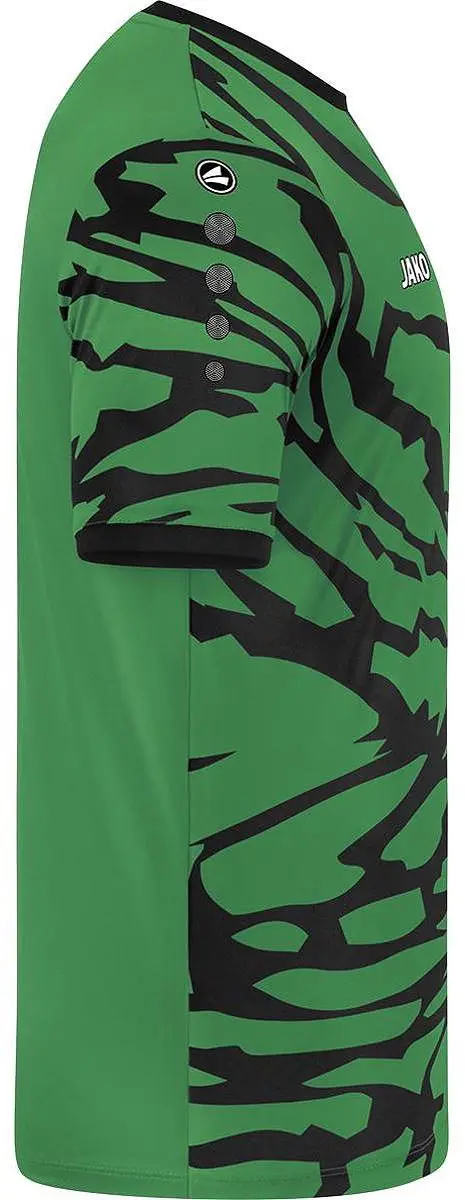 Jako Animal Shirt Heren Korte Mouw - Zwart/Sportgroen S