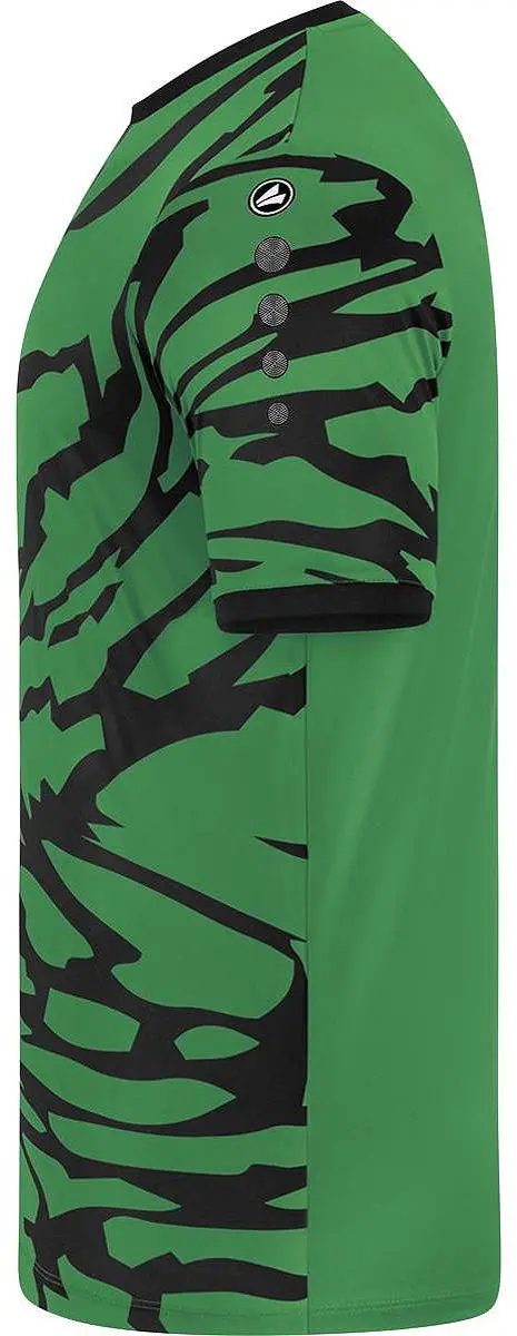 Jako Animal Shirt Heren Korte Mouw - Zwart/Sportgroen S