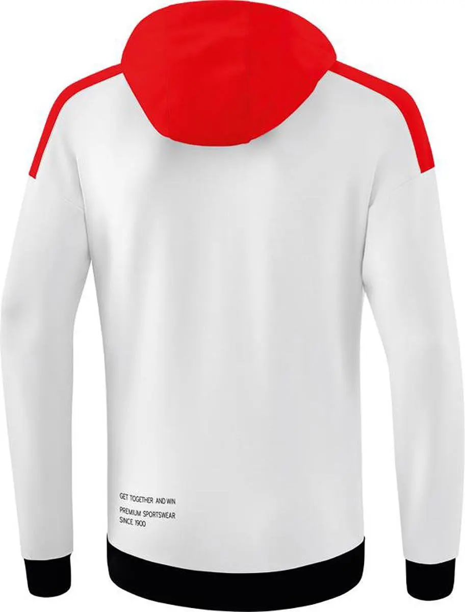 Erima Change Sweatshirt Heren - Wit/Rood/Zwart L