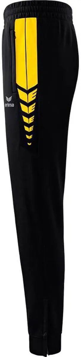 Erima Six Wings Worker Broek Kinderen 164 - Geel/Zwart