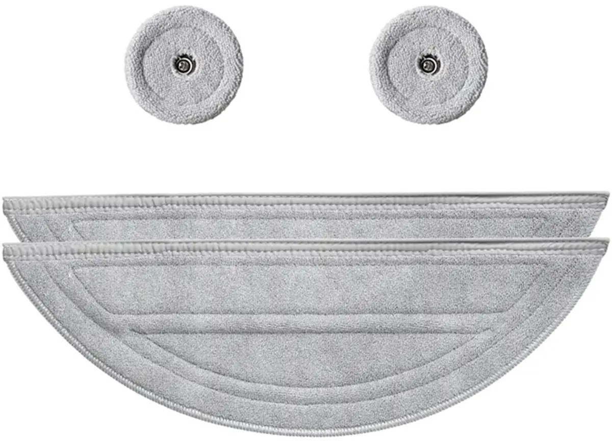 Roborock Dweiloverlays & -Pads Set Saros 10 S9 MaxV Ultra - Grijs/Wit